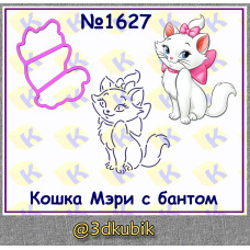 Кошка Мэри с бантом 1627