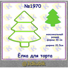 Ёлка для торта 1970
