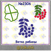 Ветка рябины 2306