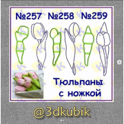 Тюльпаны с ножкой 257 258 259